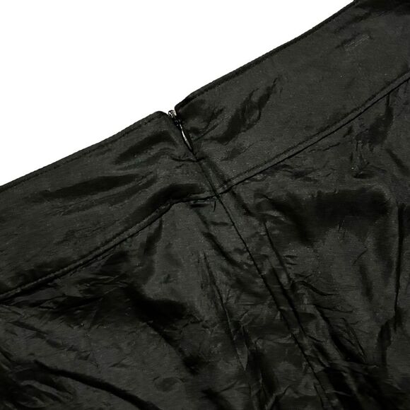 BARBARA I GONGINI NWT Black Silk Avant Garde High-Lo Skirt 40 (10) - Picture 14 of 16